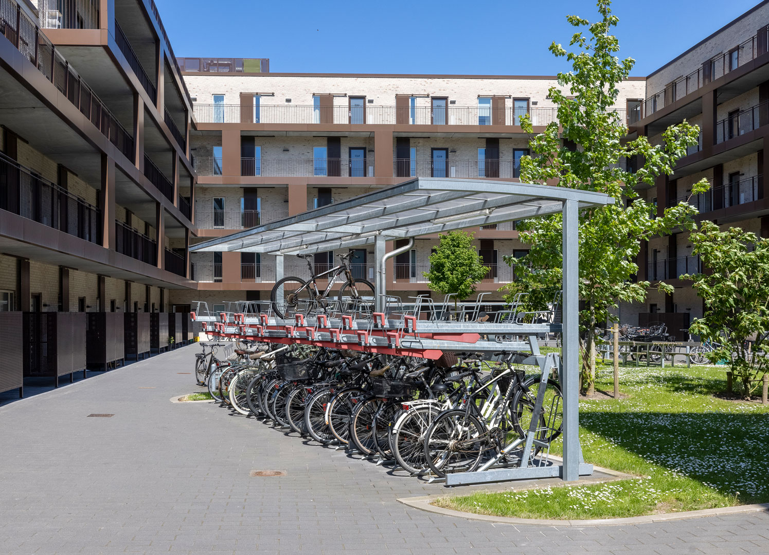 Cykelställ i två våningar